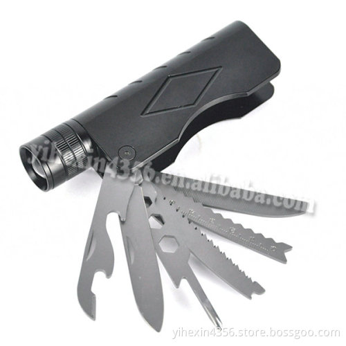 7 in 1 Multi Tools Emergency Tool Flashlight Cree XPE LED Flashlight